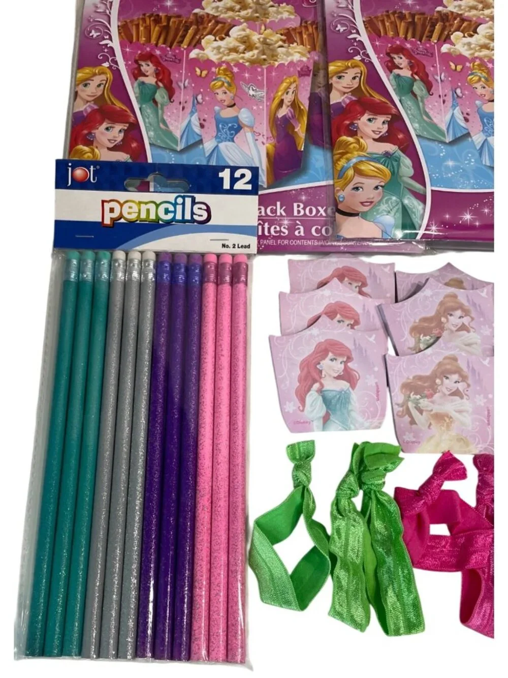 Disney Princess Birthday Party Decor Favors Lot Loot Goodie Bag Filler for 12